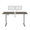 Bestar Bestar Upstand 72W x 30D Standing Desk with Dual Monitor Arm in bark grey 175880-000047 - alternate 6